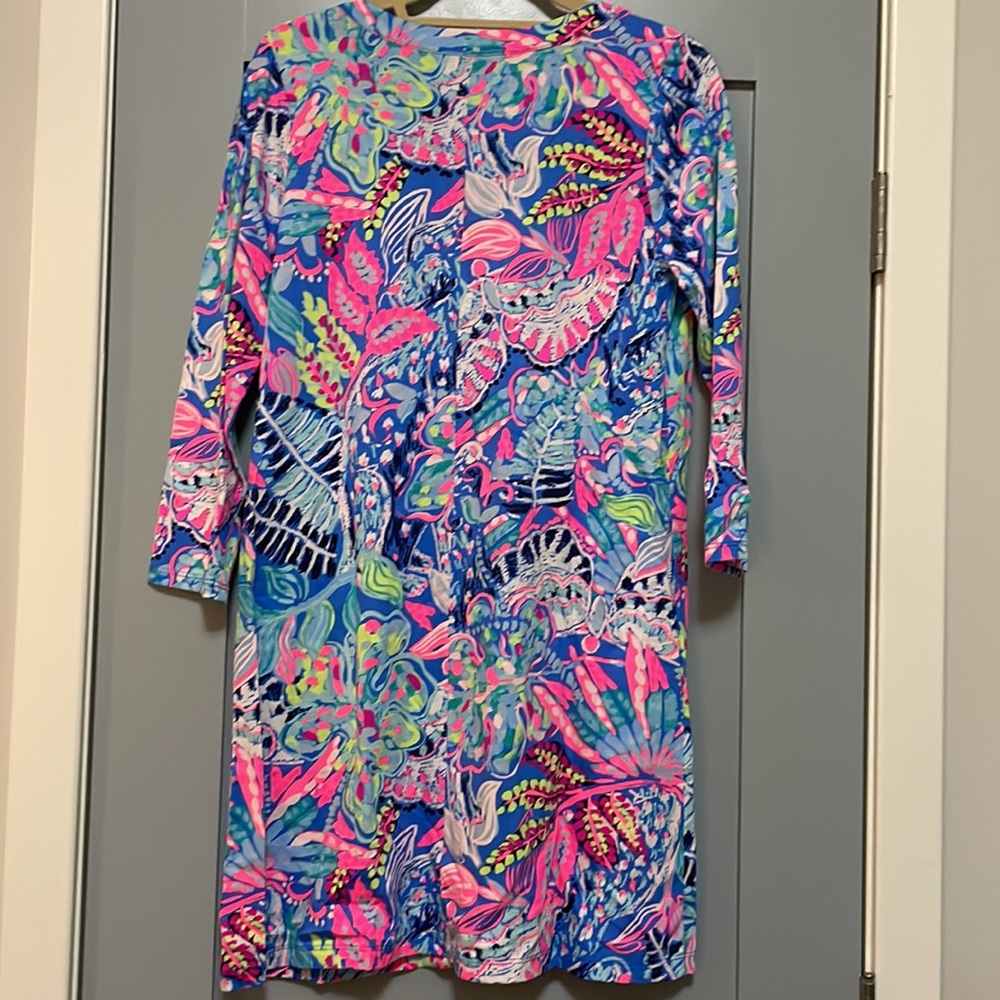 NWOT Lilly Pulitzer V-Neck Pima Cotton Dress, size medium - Picture 4 of 6